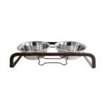 Elevated Two-Bowl Feeding Station